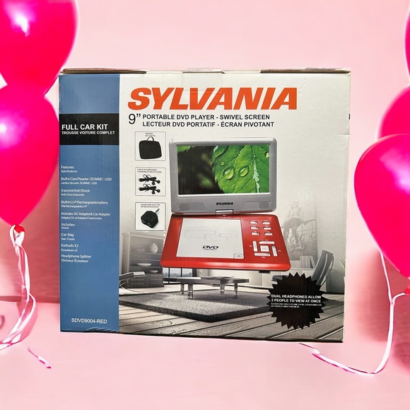 Sylvania Other - Sylvania 9" Portable DVD Player - Swivel Screen SDVD9004
